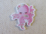 First view of light pink octopus Needle Minder.
