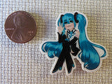 Second view of Blue Anime Girl Needle Minder