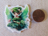 Second view of Stunning Green Fairy Needle Minder.