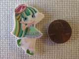 Second view of Green Doll Needle Minder.