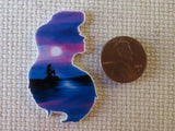 Second view of Large Ariel Silhouette Needle Minder.