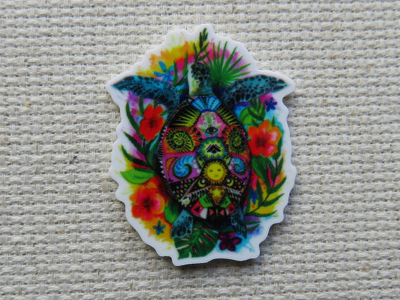 First view of Very Colorful Turtle Needle Minder.