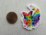 Second view of rainbow butterflies minder.