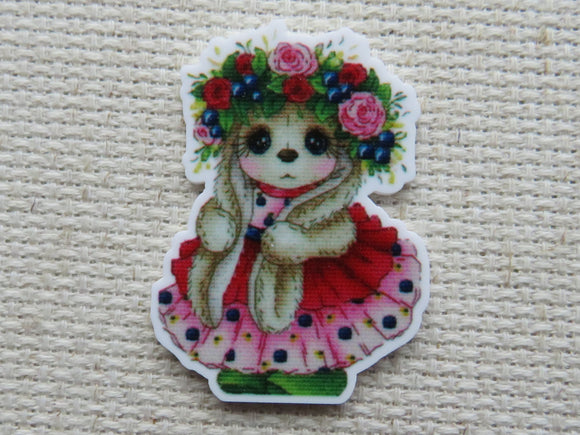 First view of Watermelon Bunny Needle Minder.