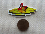 Ruby Slippers on Yellow Bricks Needle Minder, Cover Minder, Magnet