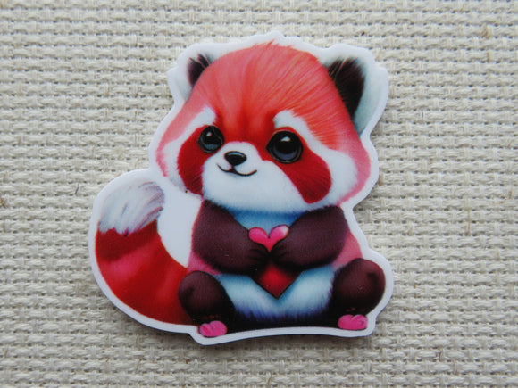 First view of Red Panda Love Needle Minder.