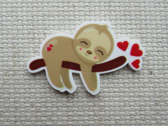 First view of Sleepy Heart Sloth Needle Minder.