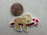 Second view of Sleepy Heart Sloth Needle Minder.