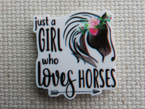 First view of Just a Girl Who Loves Horses Needle Minder,.