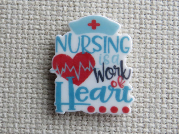 First view of Nursing is a Work of Heart Needle Minder.
