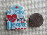 Second view of Nursing is a Work of Heart Needle Minder.