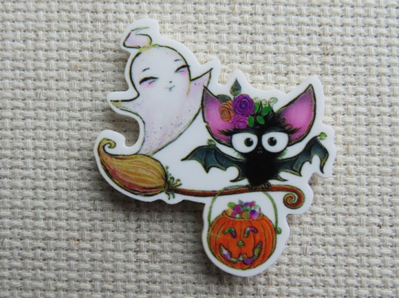 First view of bat and Ghost Riding a Broom Needle Minder