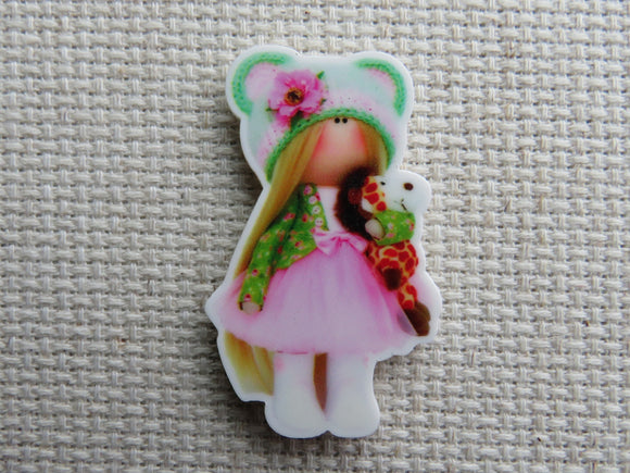 First view of Pink Doll Needle Minder.