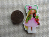 Second view of Pink Doll Needle Minder.