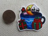 Second view of Christmas Tea Needle Minder.