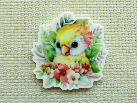 First view of Lovable Yellow Chick Needle Minder.
