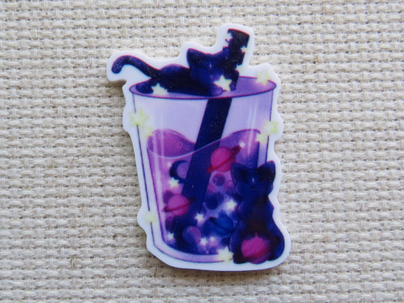 First view of Blue Cat Solar System Boba Drink Needle Minder.