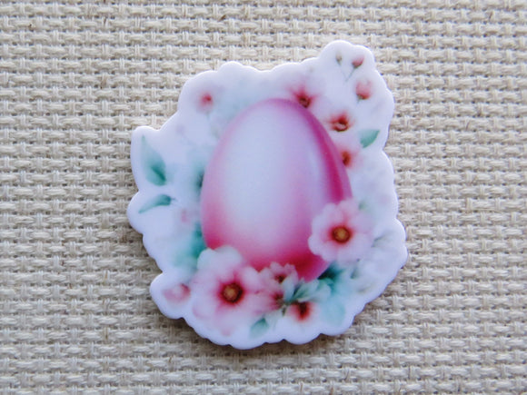First view of Pink Easter Egg Needle Minder.