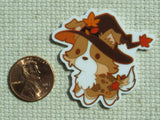 Second view of Autumn Dog Needle Minder.