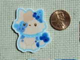 Second view of Blueberry Cloud Cat Needle Minder.