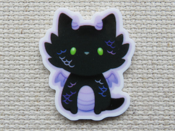 First view of Black Dragon Kitty Needle Minder.