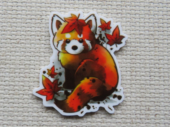 First view of Autumn Red Panda Needle Minder.