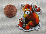 Second view of Autumn Red Panda Needle Minder.