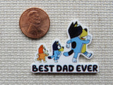 Second view of Best Dad Ever Needle Minder.