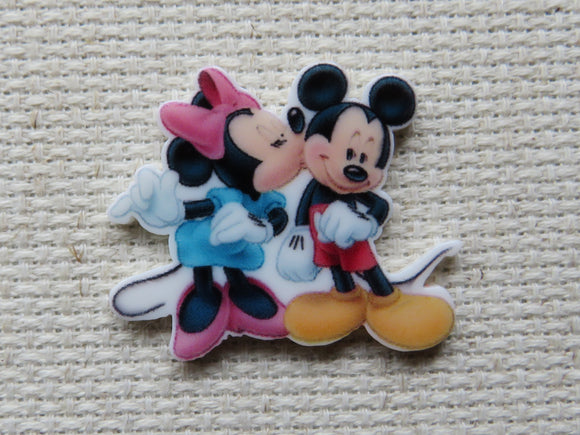 First view of Minnie Kissing Mickey Needle Minder.