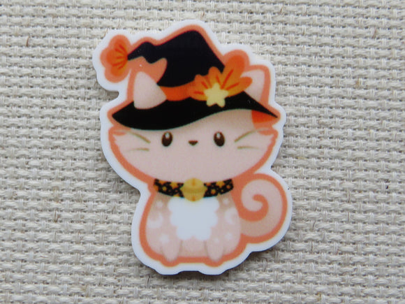 First view of Mischievous Witch Cat Needle Minder.