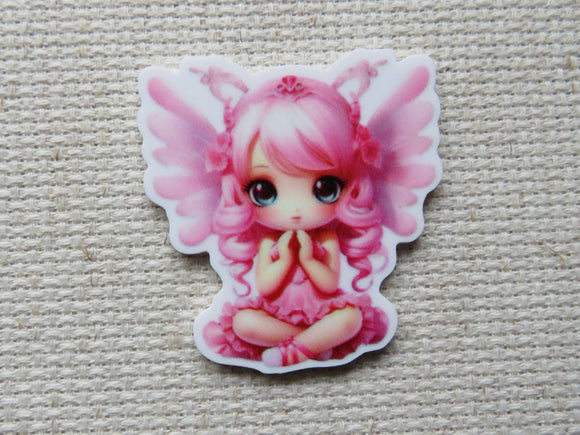 First view of Pretty Pink Fairy Needle Minder.