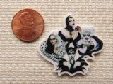 Second view of Black and White Villains Needle Minder.