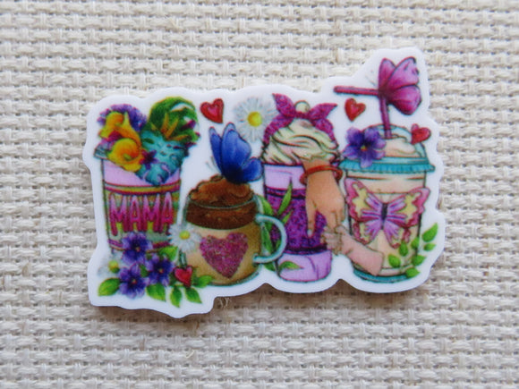 First view of Mama Butterfly Drinks Needle Minder.