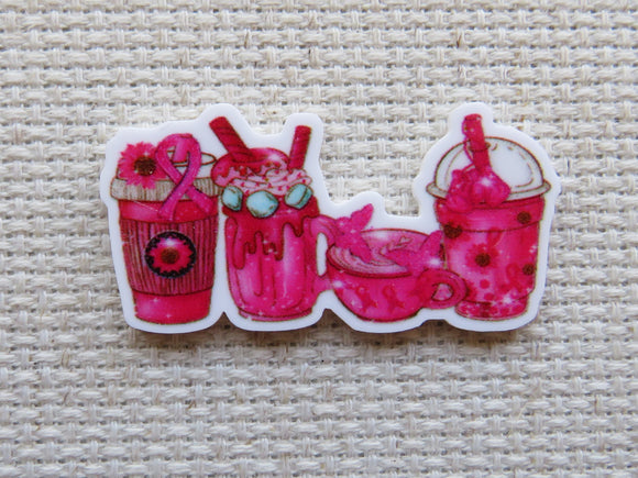 First view of Breast Cancer Awareness Drinks Needle Minder.