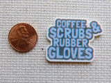 Second view of Coffee, Scrubs and Rubber Gloves Needle Minder.