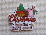Minder with Christmas-themed design and text 'Christmas Calories Don't Count' on a textured background
