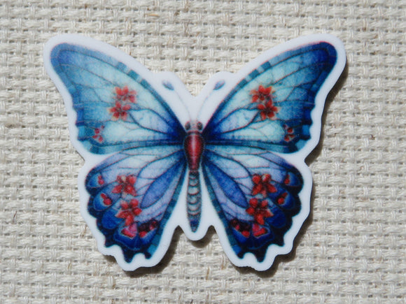 First view of Blue Butterfly with Flowers Needle Minder.