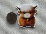 Second view of Adorable Highland Cow Needle Minder.