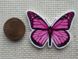 Second view of Pretty Pink Butterfly Needle Minder.