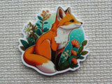 First view of Fox Sitting Amongst the Flowers Needle Minder.