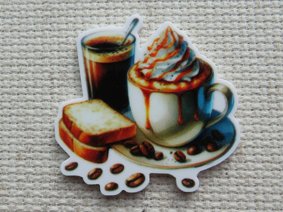 First view of Coffee and Toast Needle Minder.