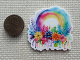 Second view of Floral Rainbow Needle Minder.