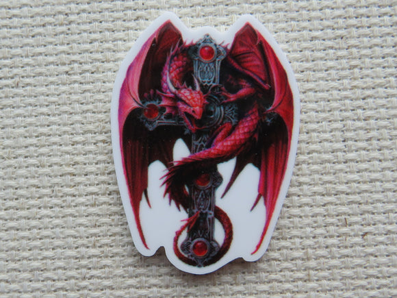 First view of Red Cross Dragon Needle Minder.