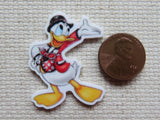 Second view of Ready to Party Donald Duck Needle Minder.