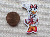 Second view of Ready to Party Daisy Duck Needle Minder.