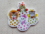 First view of Kittens in Cups Needle Minder.