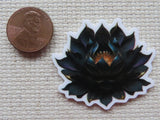 Second view of Black Lotus Flower Needle Minder.