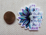 Second view of It's Okay if the Only Thing You Do Today is Breathe Needle Minder.