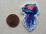Second view of Floral Blue Jellyfish Minder.
