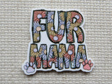 Minder with 'FUR MAMA' text and floral designs on a textured background